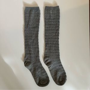 Textured Gray Socks